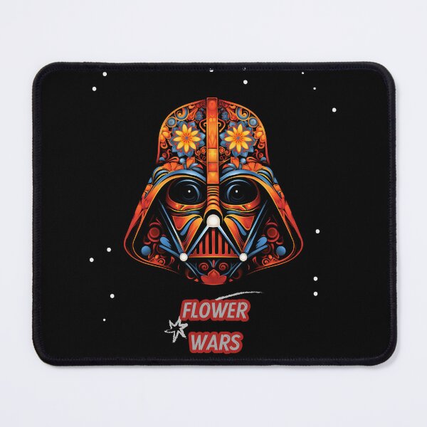 Vista previa del artículo con la obra «Flower Wars: una versión floral de Darth Vader», diseñado y vendido por alaa-mously.