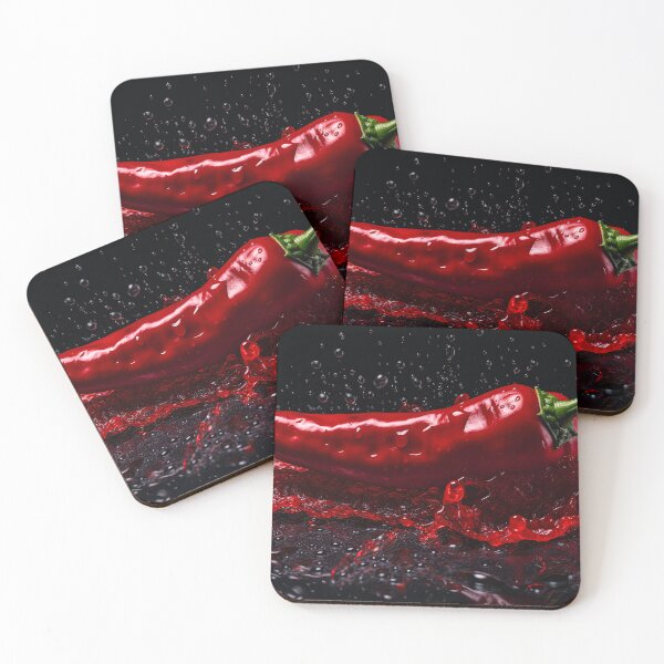 Item preview, Red Chili Splash On Water designed and sold by FireFXStudio.