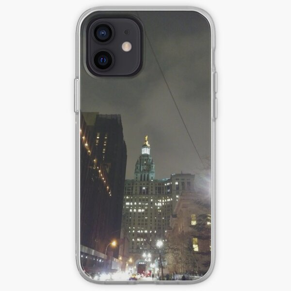 New York, Manhattan, Brooklyn, New York City, architecture, street, building, tree, car, pedestrians, day, night, nightlight, house, condominium,  iPhone Soft Case