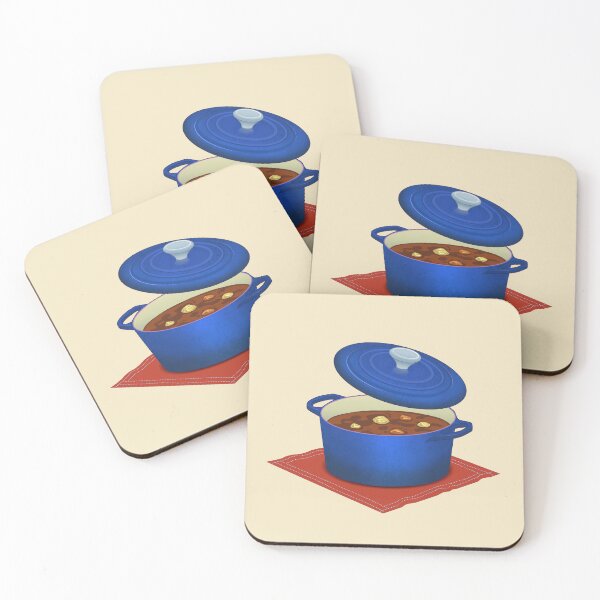 Item preview, Le Creuset dutch oven blue designed and sold by ACarou.