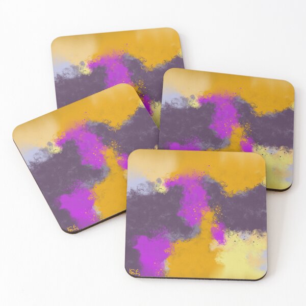 Item preview, Indian Summer - Violet Yellow Orange Abstract designed and sold by Joey Santiago.