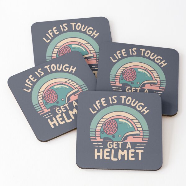 Item preview, Funny Graphic Life Is Tough Get A Helmet designed and sold by INK-Creations.