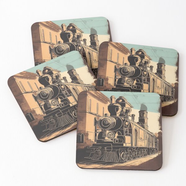Item preview, Steam locomotive in the station designed and sold by jsebouvi.