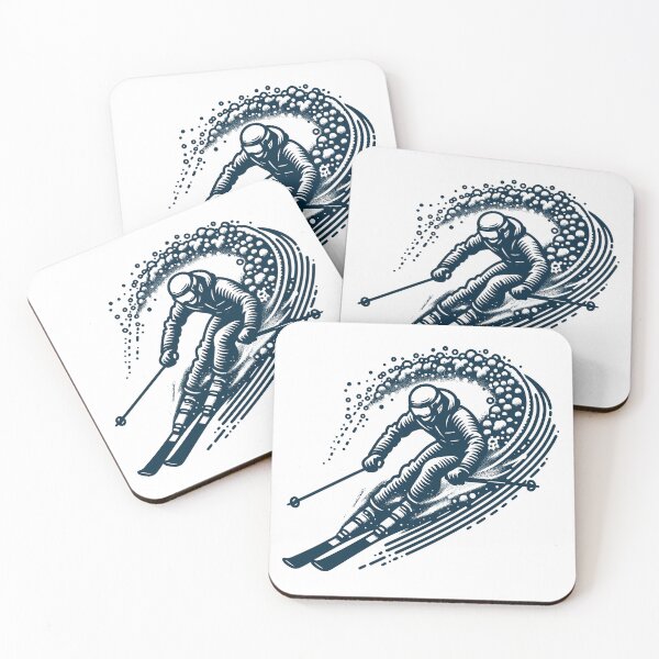 Item preview, Mogul Skiing with snow trails designed and sold by ElLocoMus.