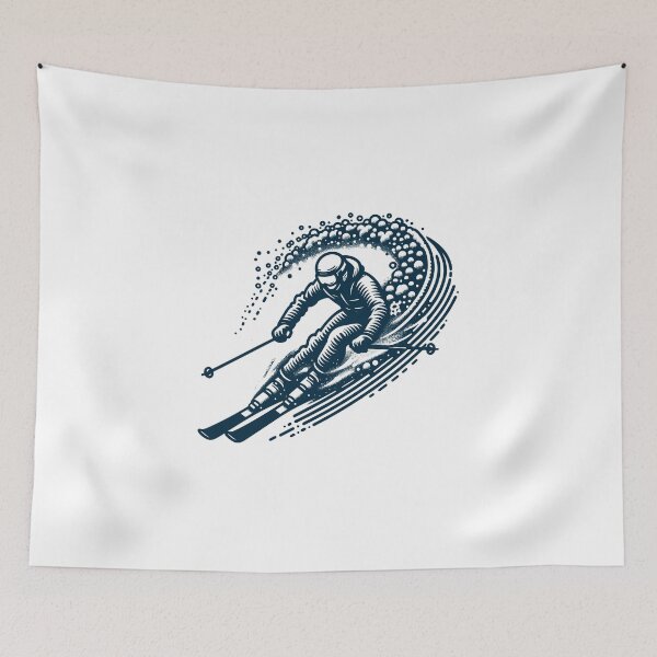 Item preview, Mogul Skiing with snow trails designed and sold by ElLocoMus.