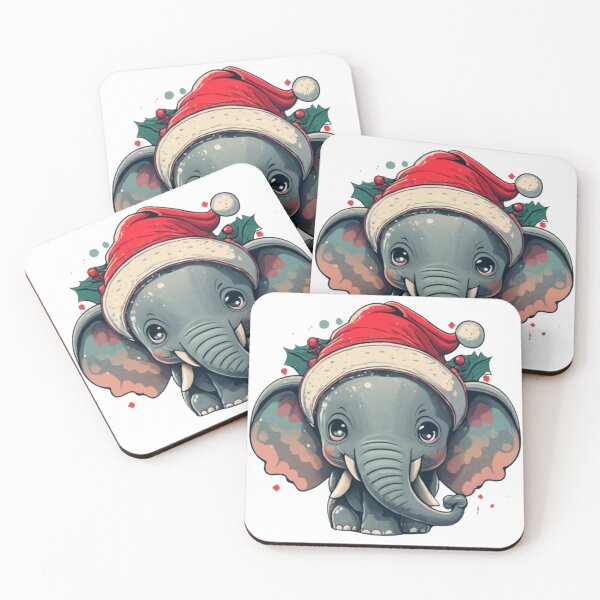 Item preview, Merry Christmas Elephant Sticker designed and sold by Virginiia89.