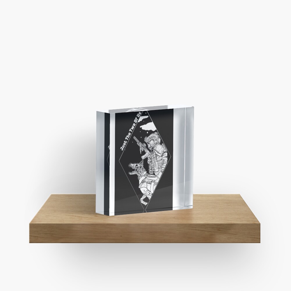 Vista previa del artículo con la obra «Bloque acrílico», diseñado y vendido por EnlistedScum.