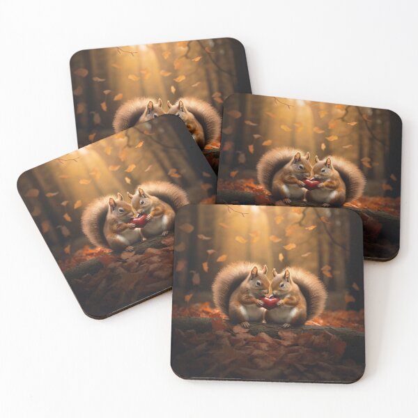 Item preview, Two Squirrel Holding a Nut designed and sold by FireFXStudio.
