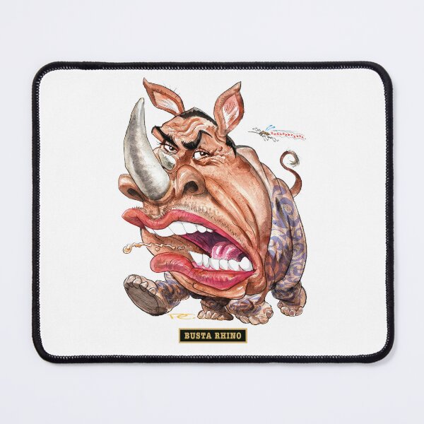 Item preview, BUSTA RHINO - Another Great Illustration from Paul Cemmick's POPSTAR MUTATIONS by DAVID RICHARDSON designed and sold by TIGERDAVER.