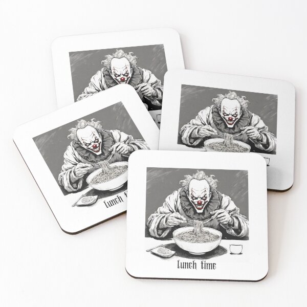 Item preview, Lunch time: clown eating ramen designed and sold by Werlosz-Merch.