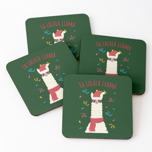 Item preview, Fa Lalala Llama. Cheerful Festive Llama Lovers designed and sold by Rebel-Design.