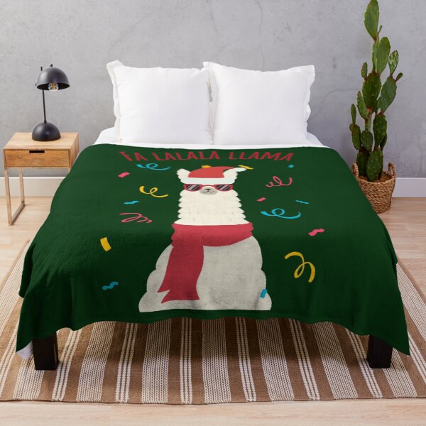 Item preview, Fa Lalala Llama. Cheerful Festive Llama Lovers designed and sold by Rebel-Design.
