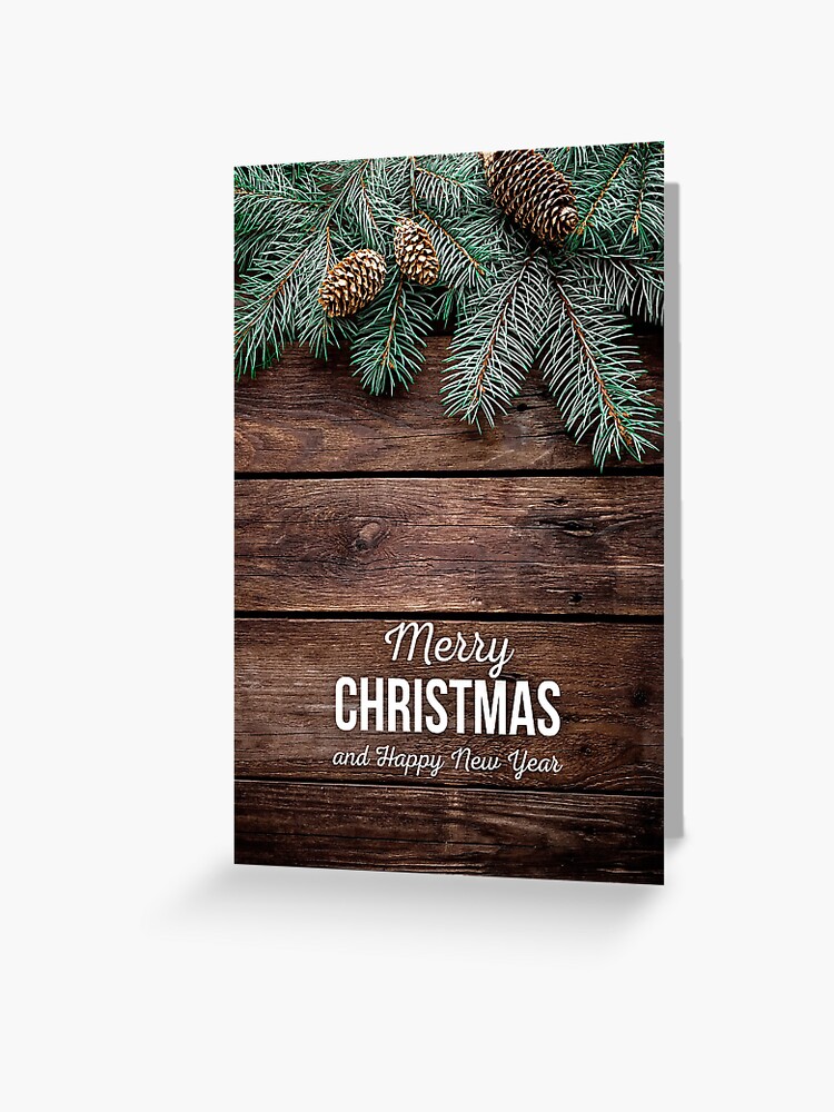 Ho Ho Ho Merry Christmas And Happy New Year Greeting Card