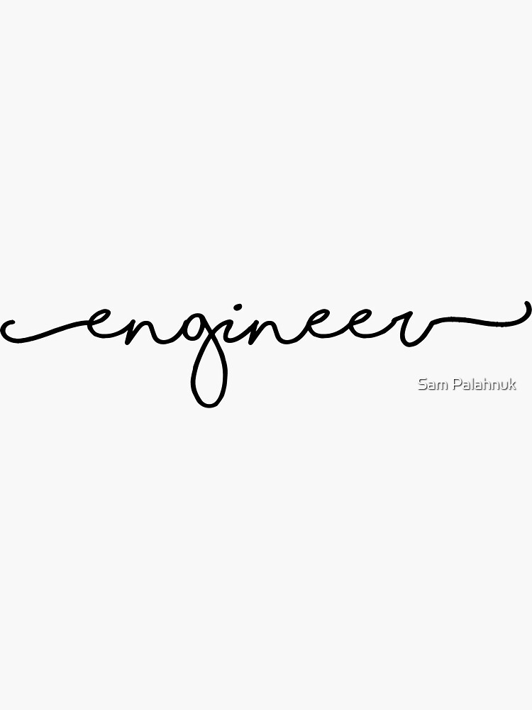 engineer sticker by sampalahnukart