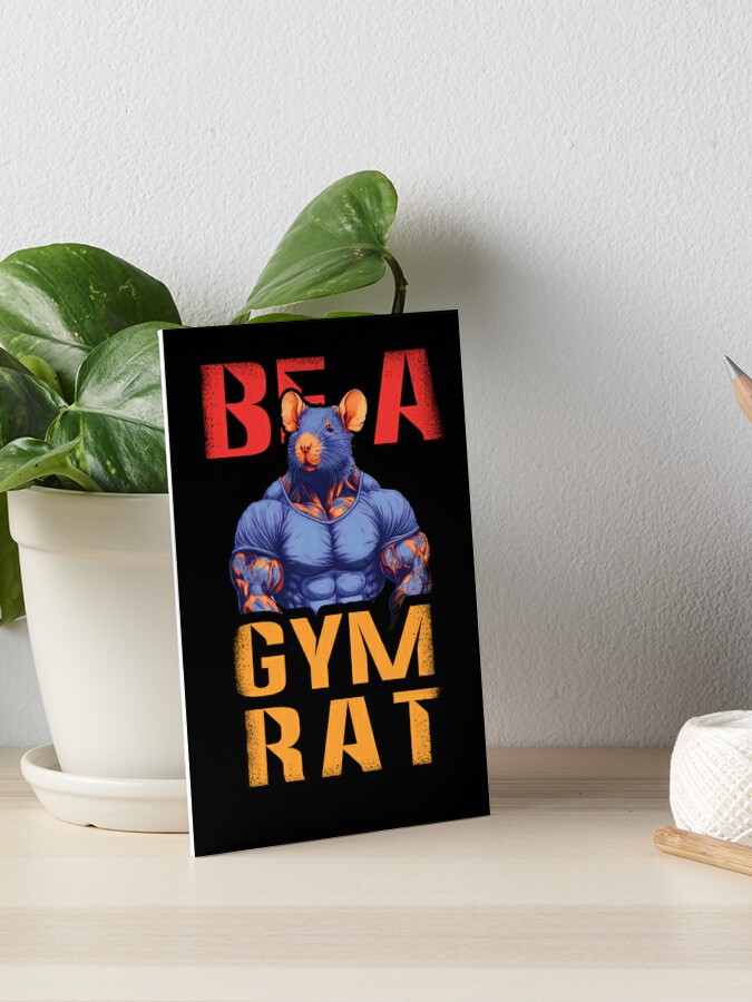 Gym Rats With Text Art Print -  Israel
