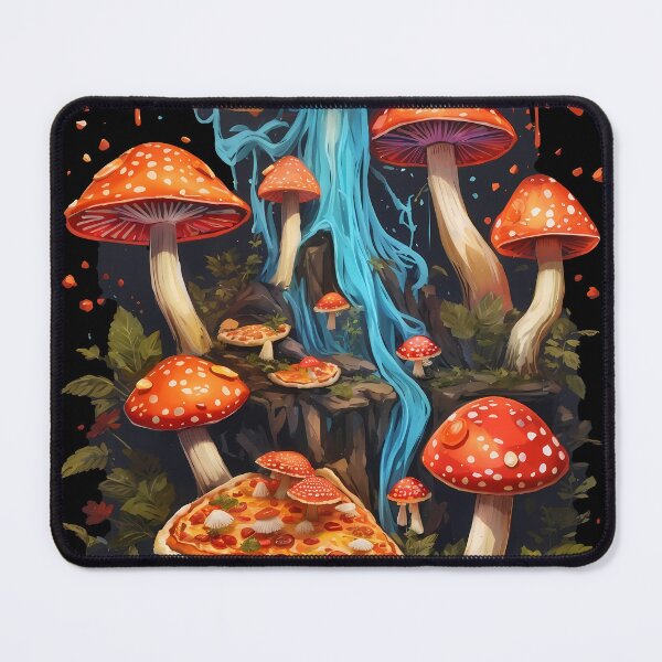 Item preview, Amanita Tea Santa Clause Mushrooms on Pizza designed and sold by wojysmokes.