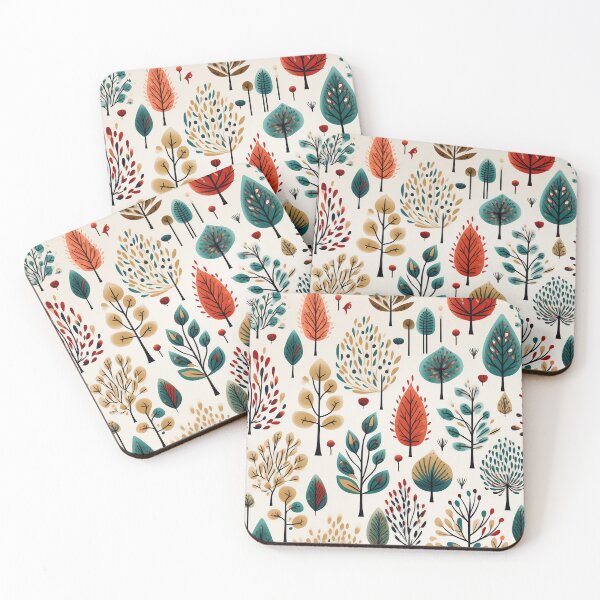 Item preview, Festive Christmas Patterns - Colorful Christmas Trees designed and sold by Master-Print.