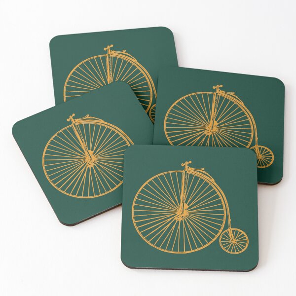Item preview, Gold Penny-farthing | Green Background designed and sold by Oliveirallan.
