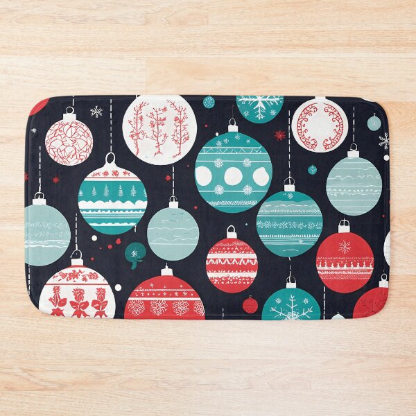 Item preview, Colorful pattern of christmas balls designed and sold by twisted-dot.