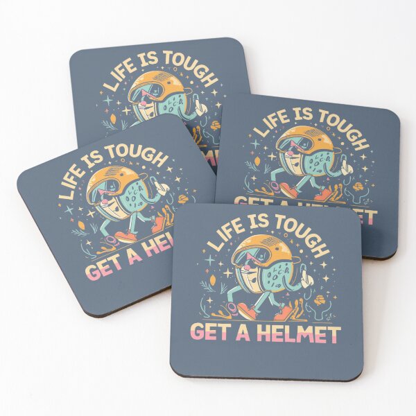 Item preview, Awesome Graphic Funny Saying Life Is Tough Get A Helmet designed and sold by INK-Creations.