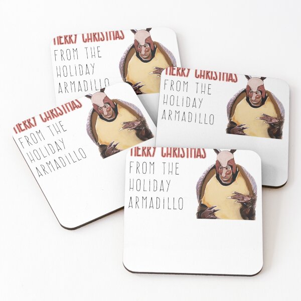 Item preview, Holiday Armadillo, Digital Illustration Artwork designed and sold by dropinskimalan.