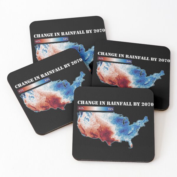 Item preview, Climate Change: U.S. Change in Rainfall by 2070, in Patriotic 2 designed and sold by DreamingBeetle.