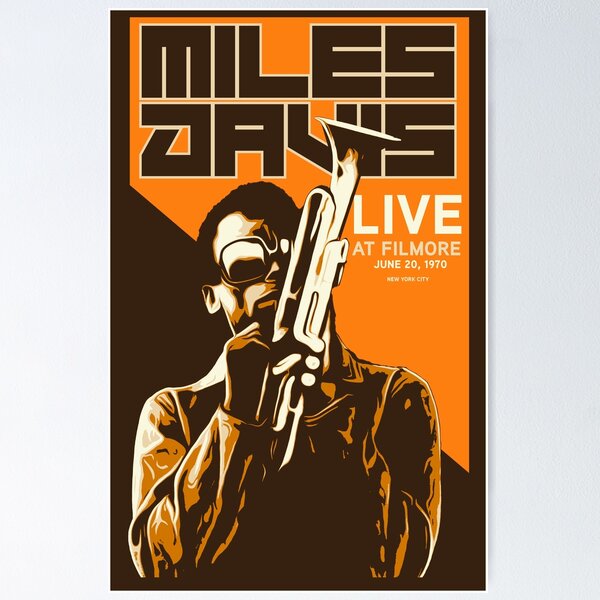 Miles Davis Live at the Fillmore Poster Poster