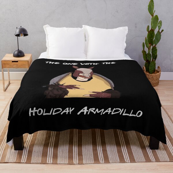 Item preview, Holiday Armadillo, funny Christmas. designed and sold by dropinskimalan.