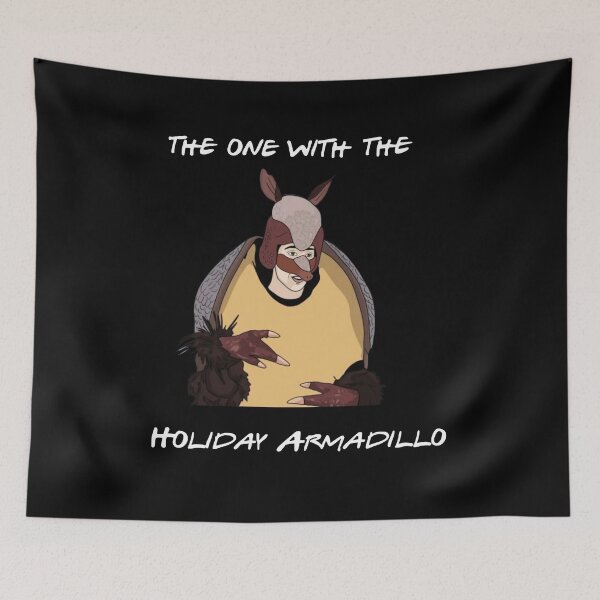 Item preview, Holiday Armadillo, funny Christmas. designed and sold by dropinskimalan.