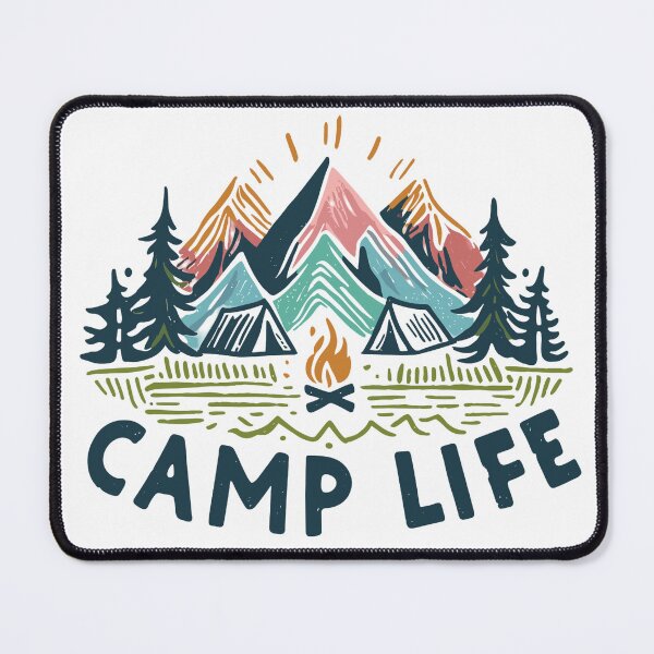 Item preview, CAMP LIFE - Sticker, Hat, Pin, Magnet, Hoodie, Mug, etc designed and sold by cloudhiker.