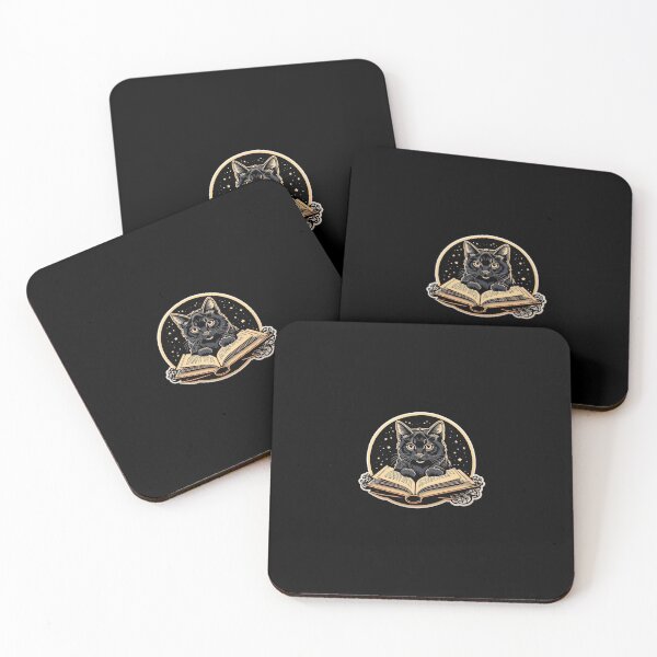 Item preview, Book Aesthetic, Cute Black Cat Reading Book designed and sold by Desfix.