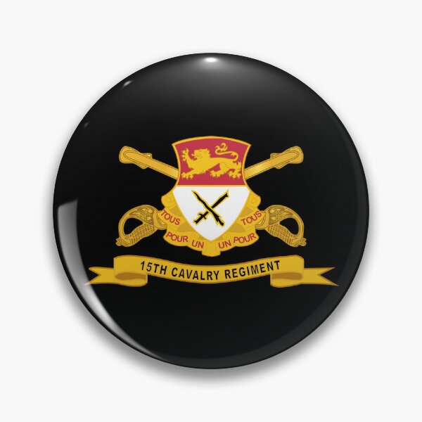 Item preview, Army  - 15th Cavalry Regiment w Br - Ribbon designed and sold by Military Insignia Products.