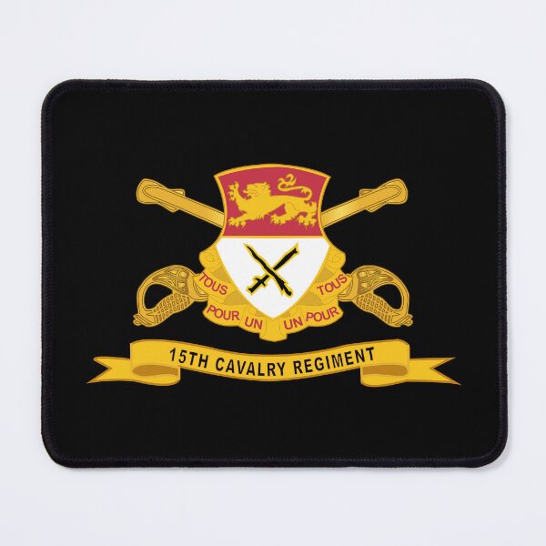 Item preview, Army  - 15th Cavalry Regiment w Br - Ribbon designed and sold by Military Insignia Products.