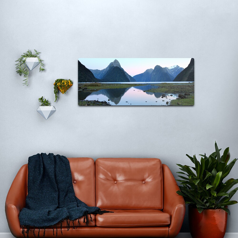 Milford Sound Dawn, South Island, New Zealand Metal Print