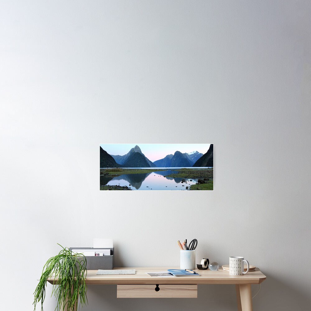 Milford Sound Dawn, South Island, New Zealand Poster