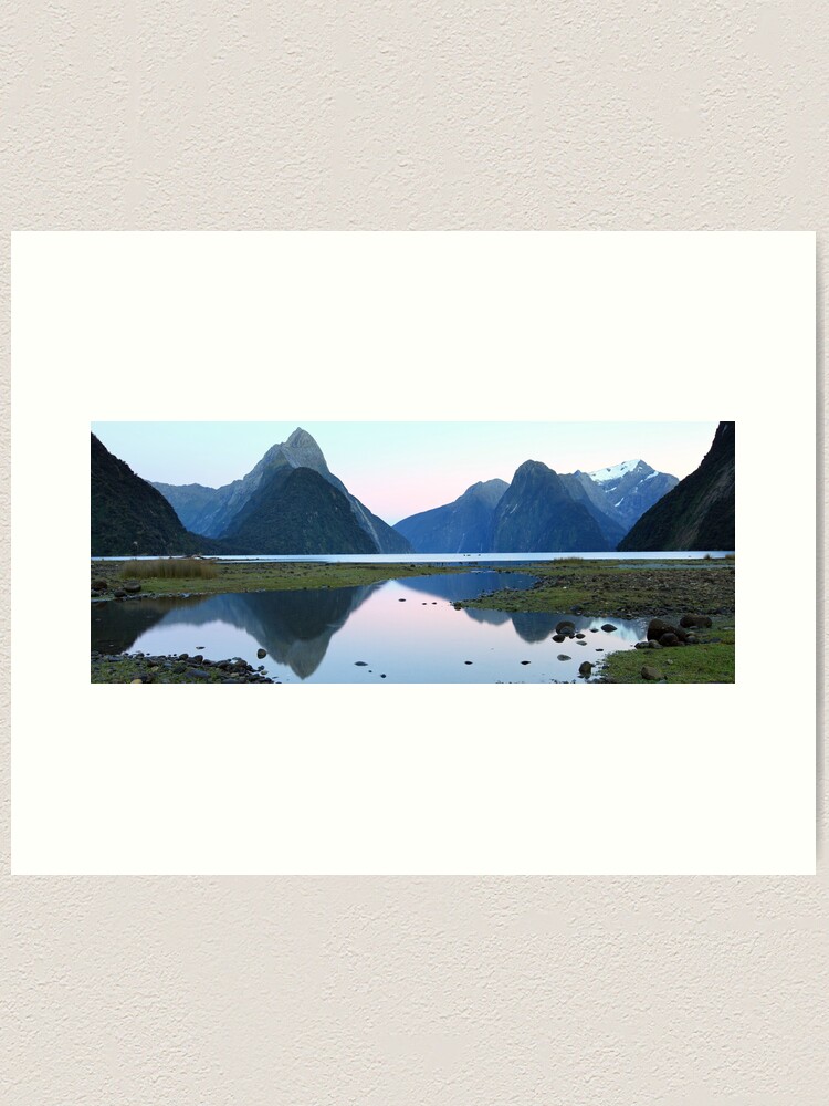 Alternate view of Milford Sound Dawn, South Island, New Zealand Art Print