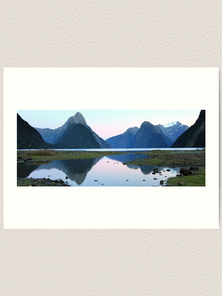 Alternate view of Milford Sound Dawn, South Island, New Zealand Art Print