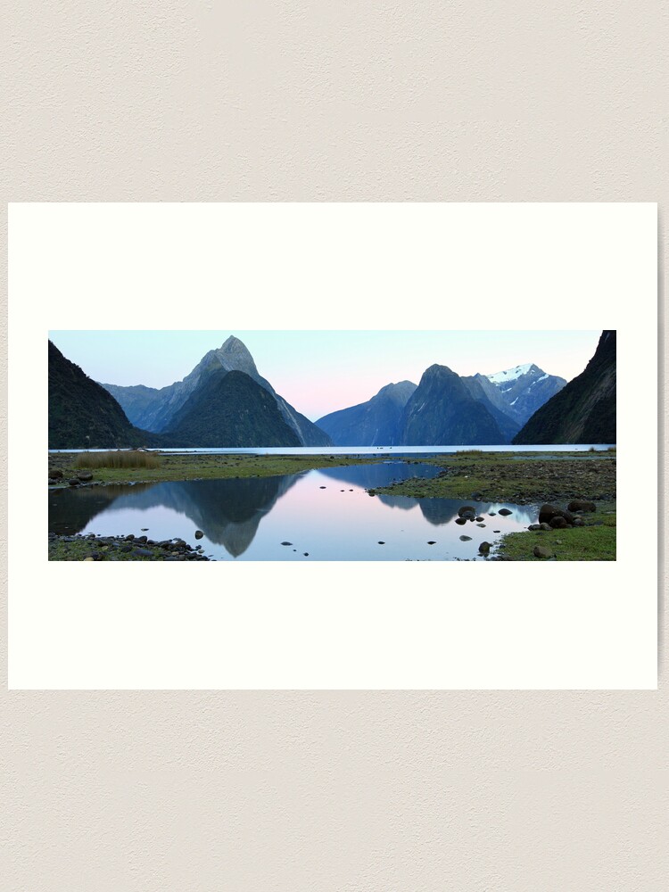 Alternate view of Milford Sound Dawn, South Island, New Zealand Art Print