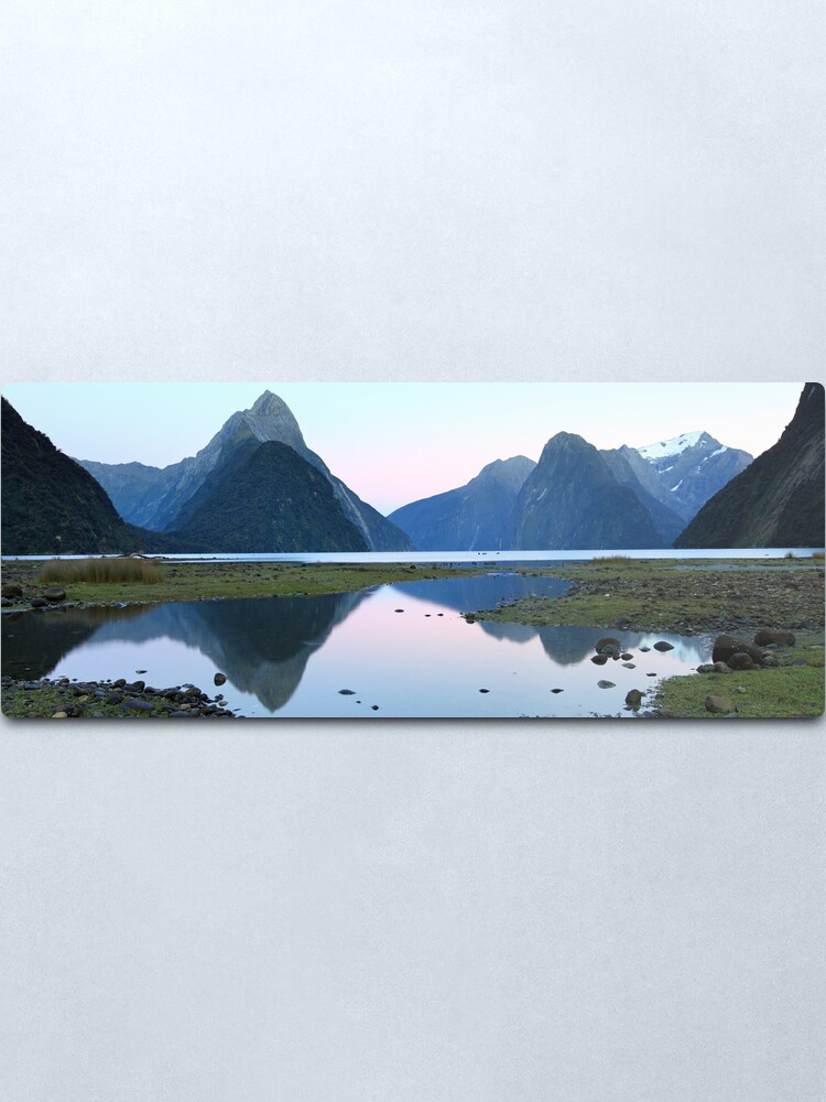 Alternate view of Milford Sound Dawn, South Island, New Zealand Metal Print