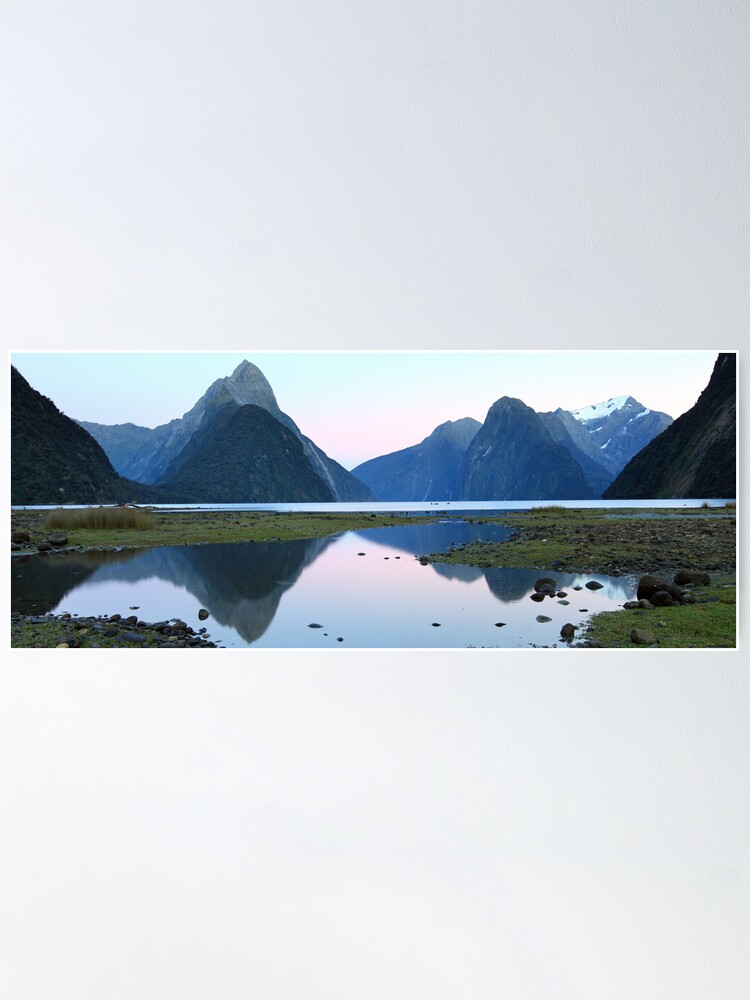 Alternate view of Milford Sound Dawn, South Island, New Zealand Poster