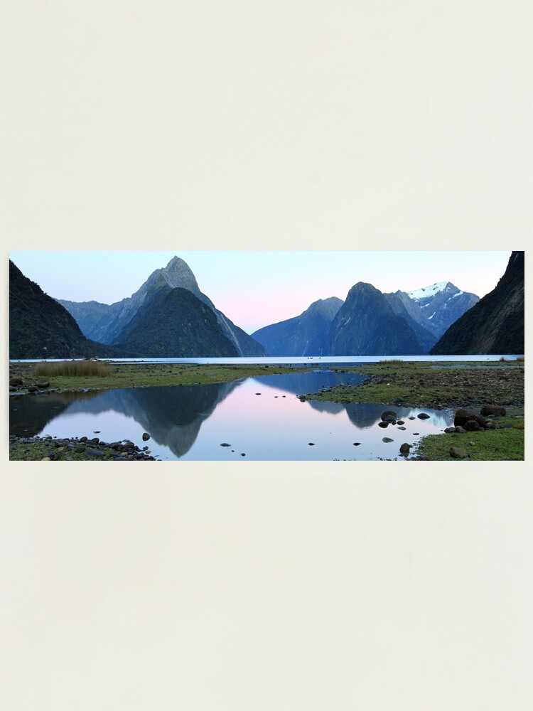 Alternate view of Milford Sound Dawn, South Island, New Zealand Photographic Print