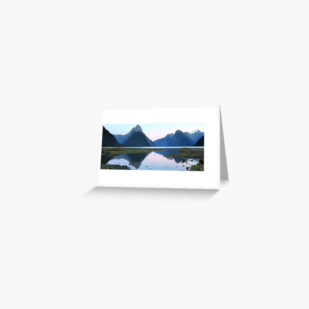 Milford Sound Dawn, South Island, New Zealand Greeting Card