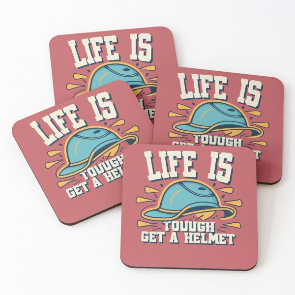 Item preview, Awesome and Funny Graphic Life Is Tough Get A Helmet designed and sold by INK-Creations.