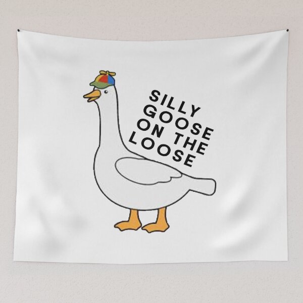 Item preview, Silly Goose on the Loose Funny Goose Honk Bonk Meme designed and sold by Jesticker.