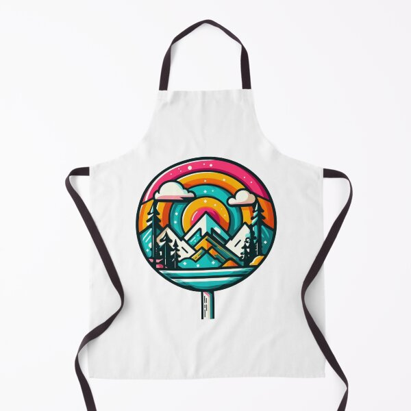 Item preview, A lollipop, inside the lollipop are colorful images of mountains, trees, and the sun designed and sold by dvlahmtees.