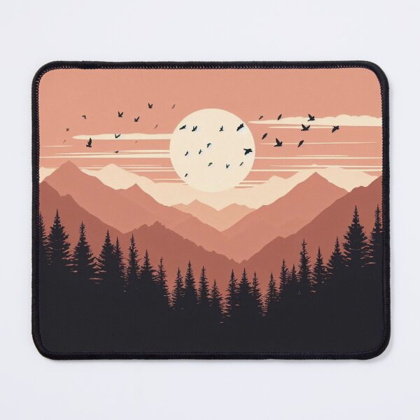 Item preview, Afternoon sunset with mountains  designed and sold by dvlahmtees.