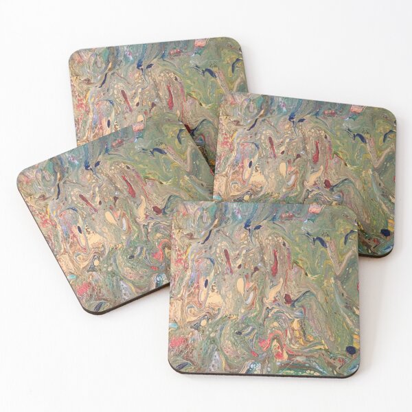 Item preview, Green Pour Abstract designed and sold by Onelamb.