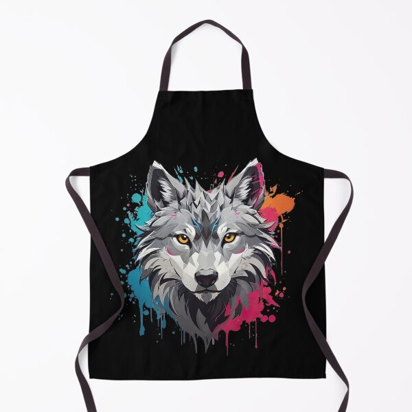 Item preview, Cute Colorful Wolf in Low Poly and Graffiti Style designed and sold by MindSmith.