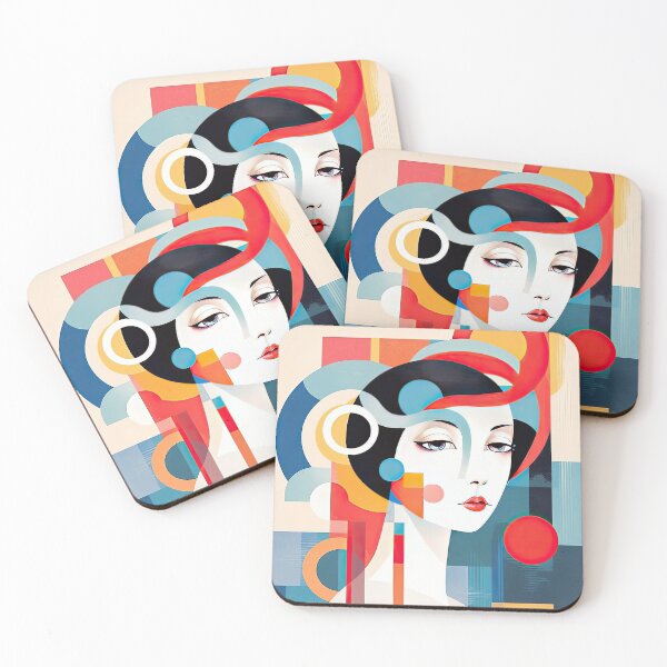 Item preview, Explore Simplistic & Minimalistic Japanese Geisha Portraits with a Majestic Touch designed and sold by ArtificialGenes.