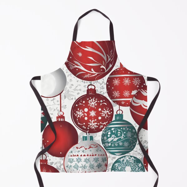 Item preview, Red, green and white christmas balls pattern. designed and sold by twisted-dot.
